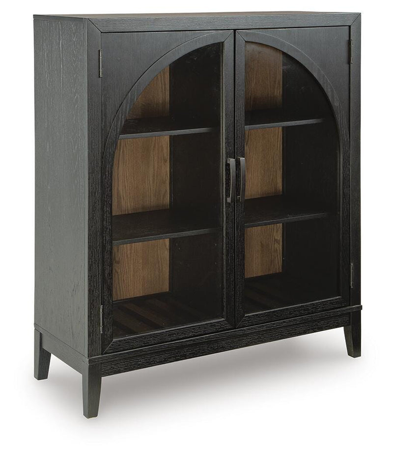 Armenleigh Black/Brown Accent Cabinet - A4000702