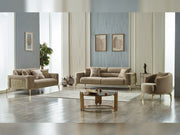 Armoni 3-pieces (Sofa & Loveseat & Chair) Livingroom Set Beige in Beige - 101-ARM-LV260-321