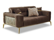 Armoni 72" Wide Square Arm Extendable Loveseat - Loveseat