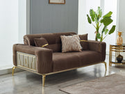 Armoni 72" Wide Square Arm Extendable Loveseat - Loveseat