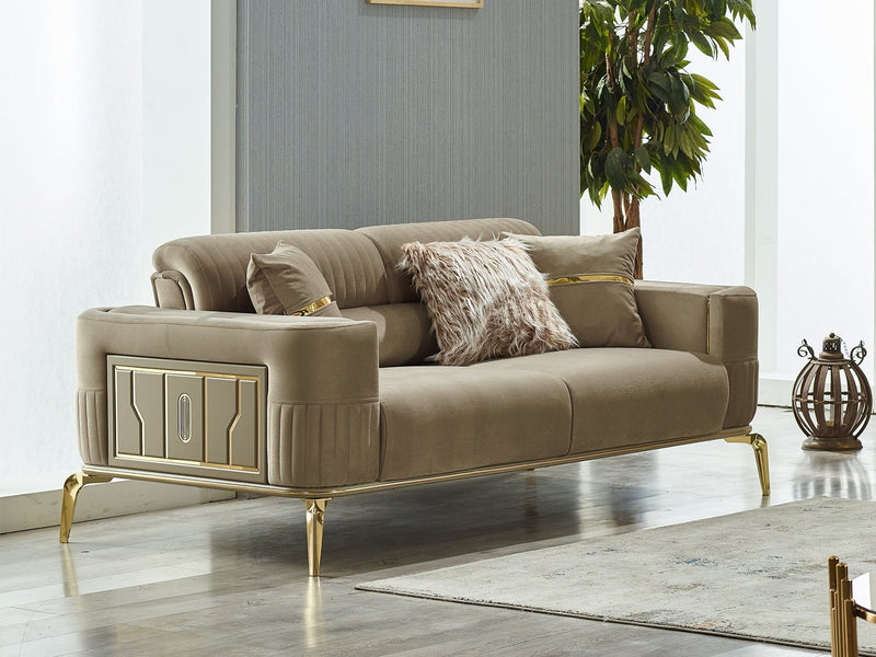 Armoni 72" Wide Square Arm Extendable Loveseat - Loveseat