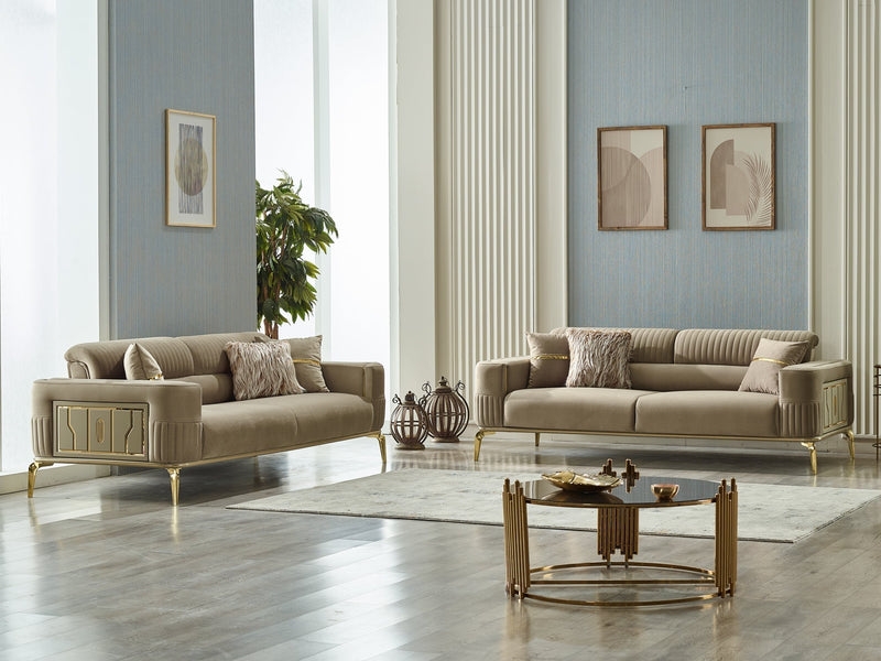 Armoni 90" Wide Square Arm Extendable Sofa - Sofas