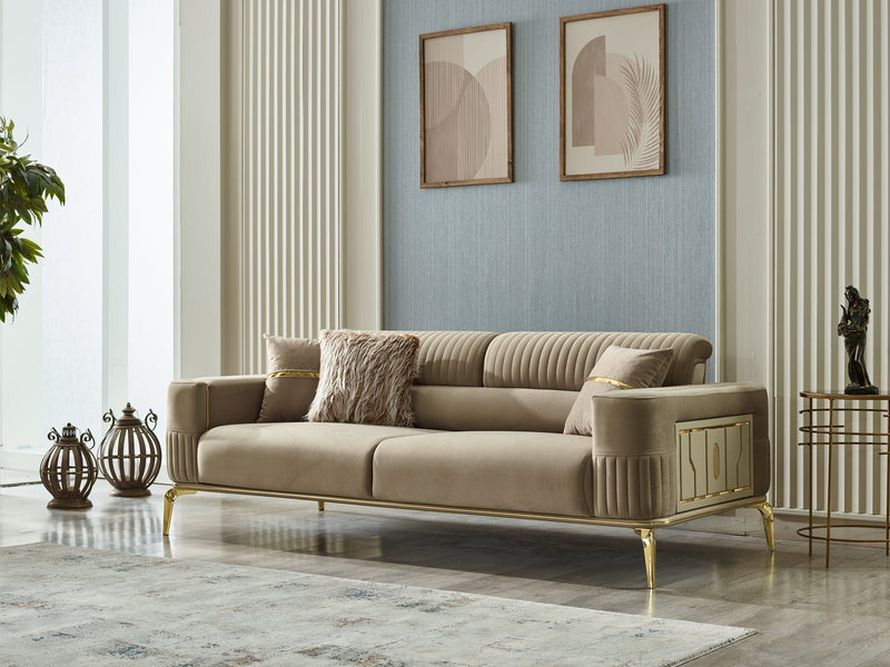 Armoni 90" Wide Square Arm Extendable Sofa - Sofas