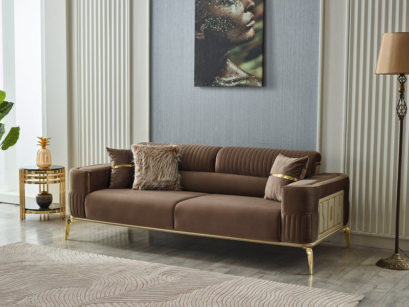 Armoni 90" Wide Square Arm Extendable Sofa - Sofas