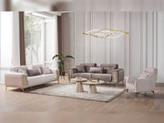 Armoni Elf 3-pieces (Sofa & Loveseat & Chair) Livingroom in Beige - 200-ELIF-ARM-A530-321