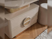 Armoni Elf Bedroom (Queen Frame With Headboard & Dresser With Mirror & Ottoman & 2 Nightstand) - 200-ELIF-ARM-A531-QBED-SET