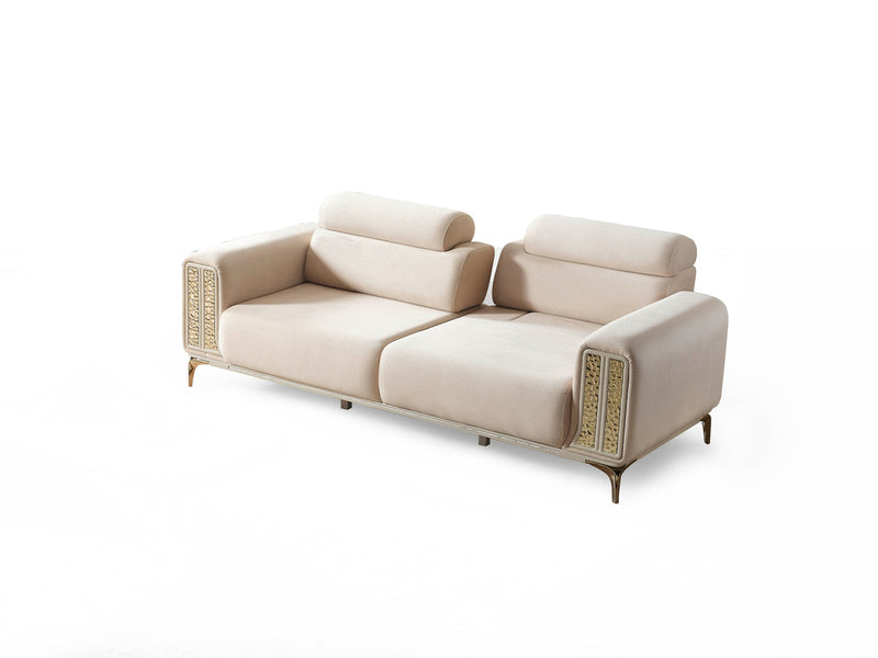 Armoni Elf Convertible Loveseat in Beige - 200-ELIF-ARM-A530-2
