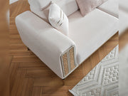 Armoni Elf Convertible Loveseat in Beige - 200-ELIF-ARM-A530-2