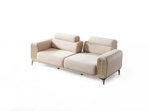 Armoni Elf Convertible Loveseat in Beige - 200-ELIF-ARM-A530-2