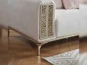 Armoni Elf Convertible Loveseat in White - 200-ELIF-ARM-A534-2