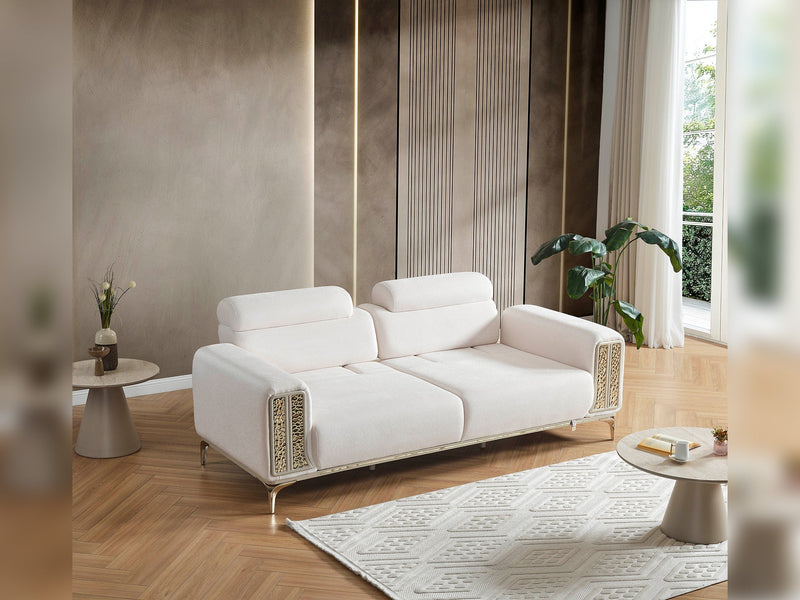 Armoni Elf Convertible Sofa in Beige - 200-ELIF-ARM-A530-3