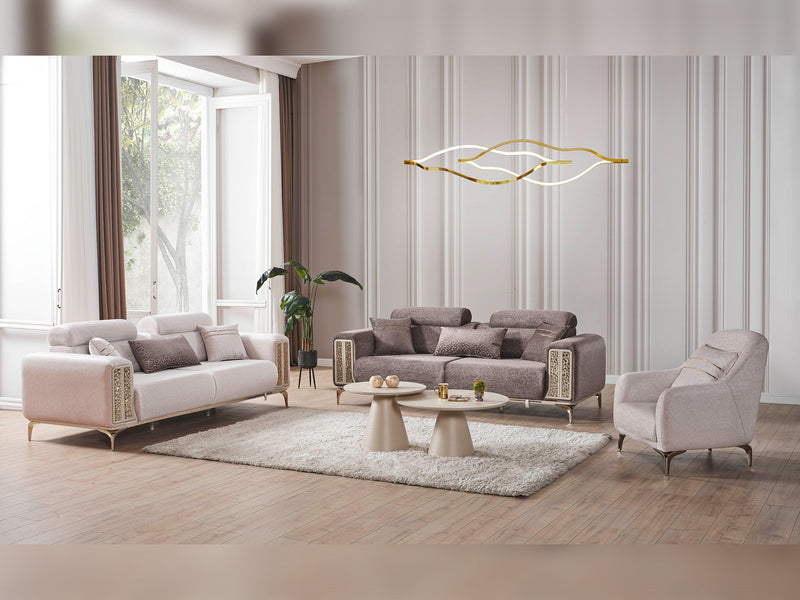 Armoni Elf Convertible Sofa in Beige - 200-ELIF-ARM-A530-3