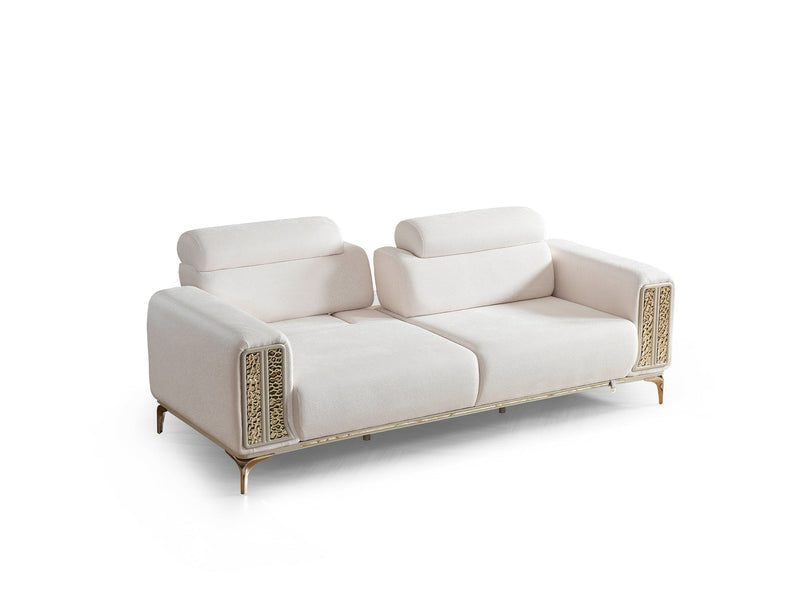Armoni Elf Convertible Sofa in White - 200-ELIF-ARM-A534-3
