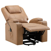 Armstrong Faux Leather Power Lift Massage Recliner Camel - 609476P