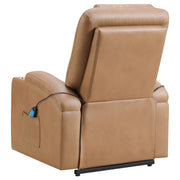 Armstrong Faux Leather Power Lift Massage Recliner Camel - 609476P