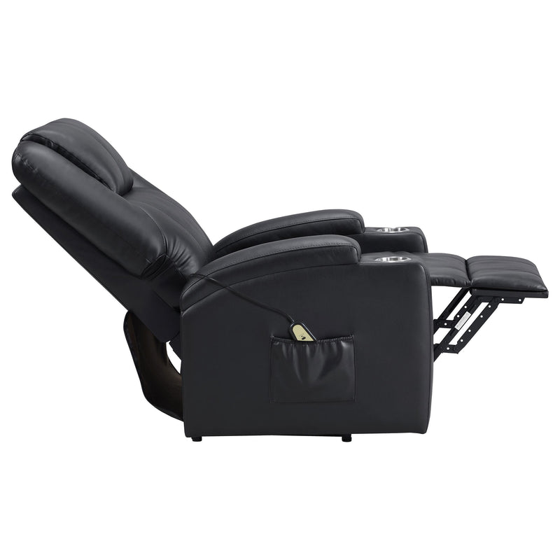 Armstrong Faux Leather Power Lift Massage Recliner Espresso - 609475P