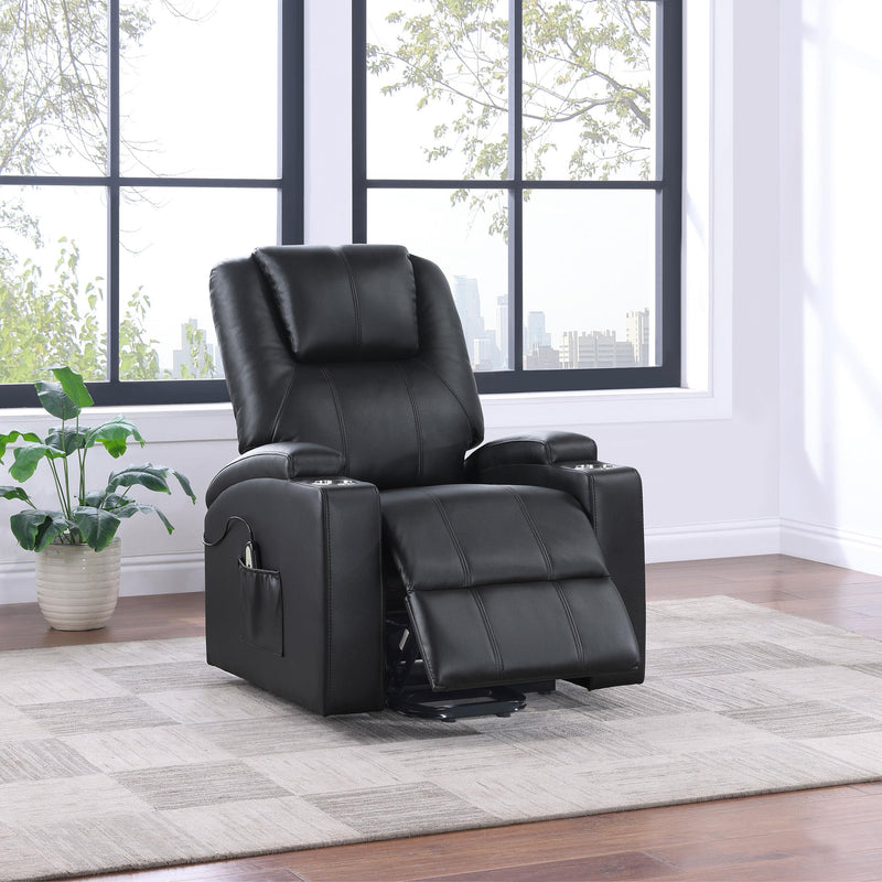 Armstrong Faux Leather Power Lift Massage Recliner Espresso - 609475P