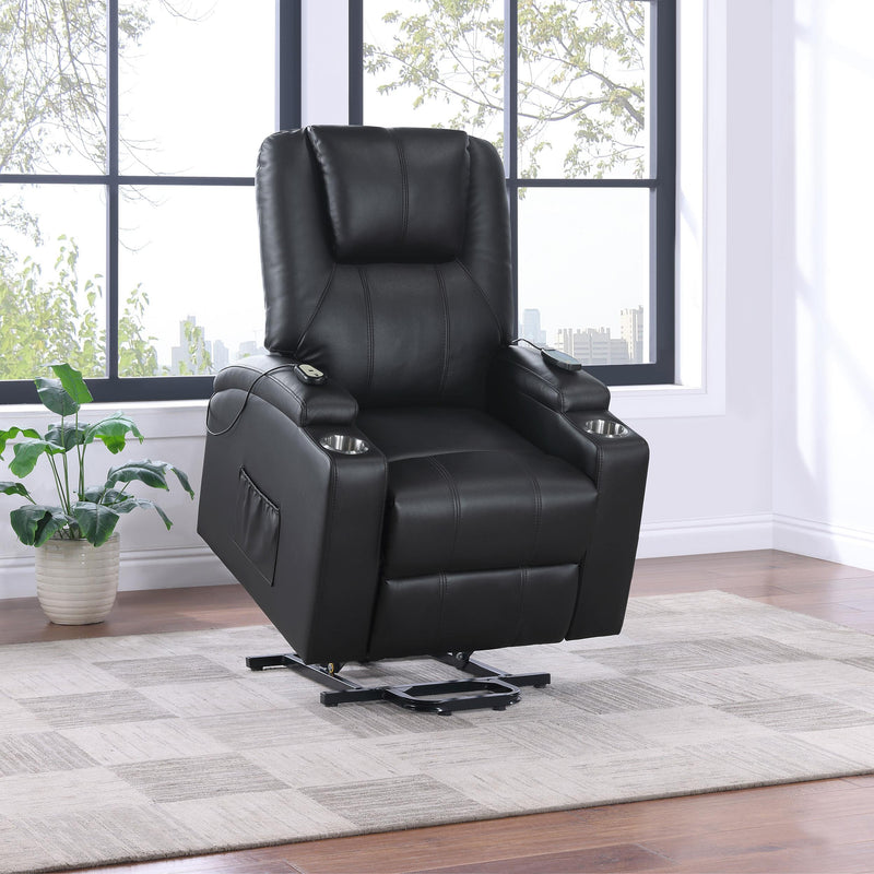 Armstrong Faux Leather Power Lift Massage Recliner Espresso - 609475P