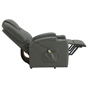 Armstrong Faux Leather Power Lift Massage Recliner Grey - 609478P