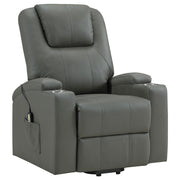 Armstrong Faux Leather Power Lift Massage Recliner Grey - 609478P