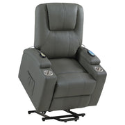 Armstrong Faux Leather Power Lift Massage Recliner Grey - 609478P