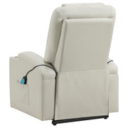 Armstrong Faux Leather Power Lift Massage Recliner Ivory - 609477P