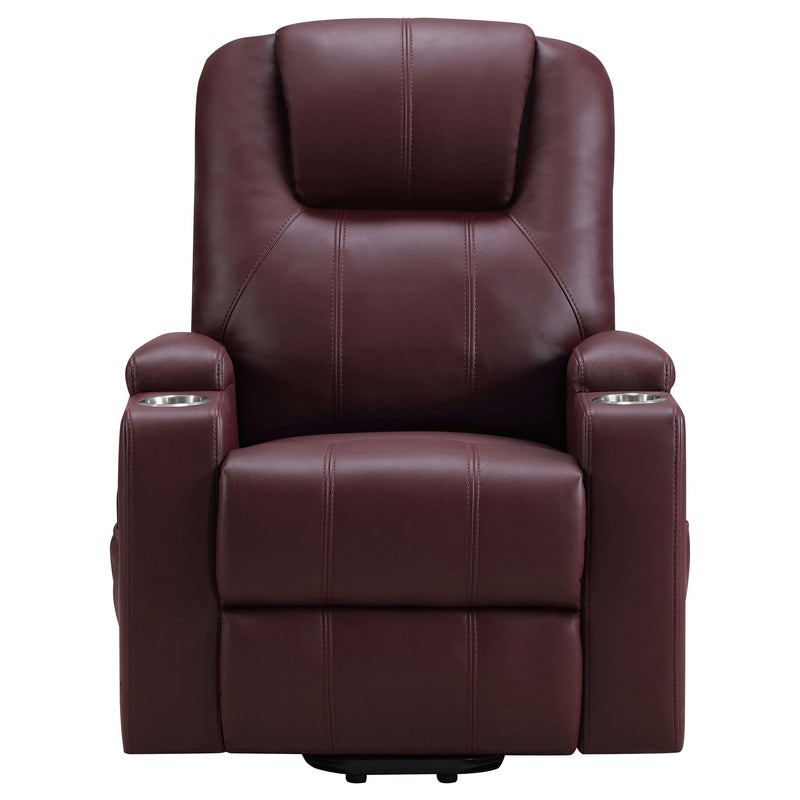 Armstrong Faux Leather Power Lift Massage Recliner Wine - 609479P