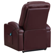 Armstrong Faux Leather Power Lift Massage Recliner Wine - 609479P