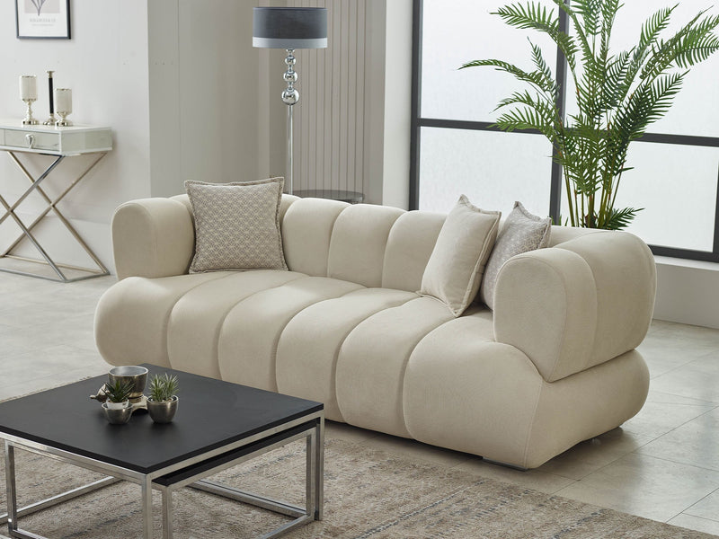 Arthur Stationary Loveseat in Black - 200-SIM-ART-ERATO16-2