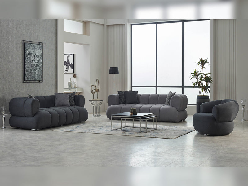 Arthur Stationary Loveseat in Cream - 200-SIM-ART-ERATO08-2