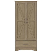 Arvida 2-door Bedroom Wardrobe Storage Cabinet Armoire Latte - 950443