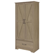 Arvida 2-door Bedroom Wardrobe Storage Cabinet Armoire Latte - 950443