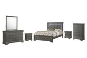 Arya - Gray 5 Drawers Chest - B320-C