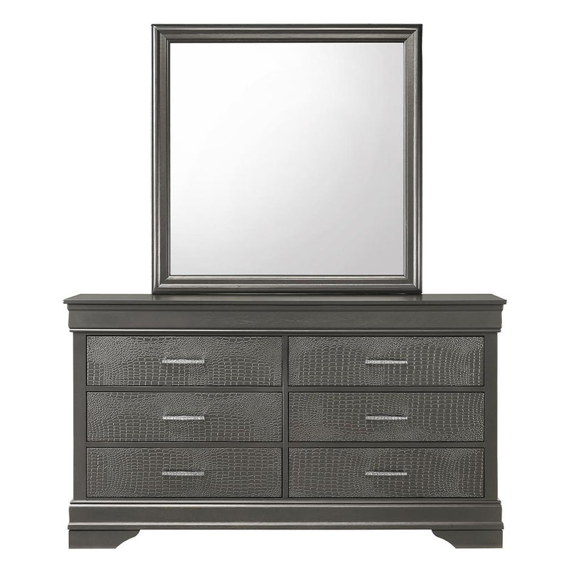 Arya - Gray 6 Drawers Dresser - B320-D
