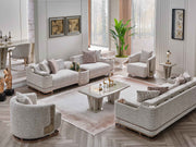 Asel Stationary Sofa in Cream - 200-SAN-ASE-CRE-3