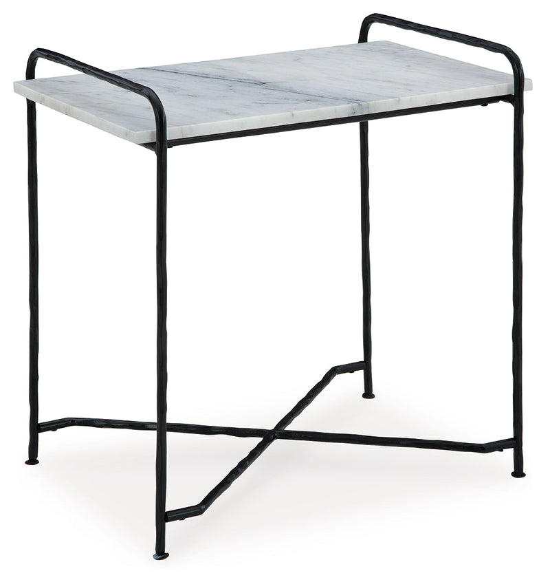 Ashber White/Black Accent Table - A4000609