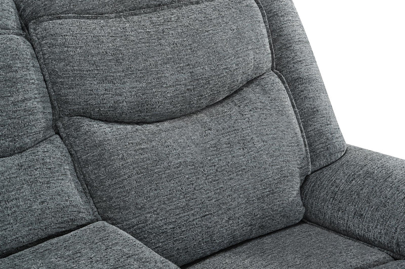 Ashbrook - Charcoal Manual Recliner Loveseat with Storage Console and Cup Holder - L623-L