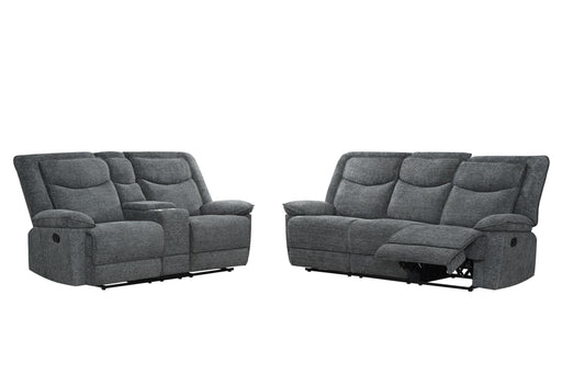 Ashbrook - Charcoal Manual Reclining, Storage Console, Cup Holder - L623-SL