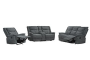Ashbrook - Charcoal Manual Reclining, Storage Console, Cup Holder - L623-SLR