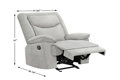 Ashbrook - Light Gray Manual Glider Recliner - L624-R