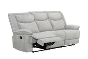 Ashbrook - Light Gray Manual Recliner Sofa - L624-S