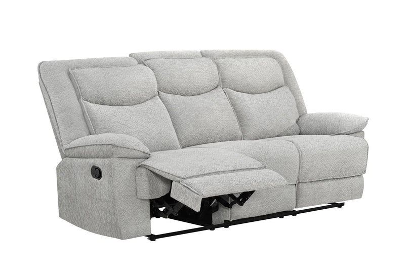 Ashbrook - Light Gray Manual Recliner Sofa - L624-S