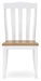 Ashbryn Dining Table and 6 Chairs in White/Natural - Gate FurnitureDining Room Set