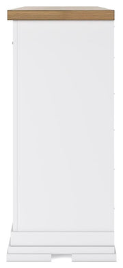 Ashbryn King Panel Storage Bed, Dresser and 2 Nightstands in White/Natural - PKG016971
