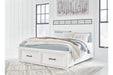 Ashbryn White/Natural Panel Storage Bedroom Set - Gate FurnitureBedroom Set