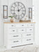 Ashbryn White/Natural Panel Storage Bedroom Set - Gate FurnitureBedroom Set