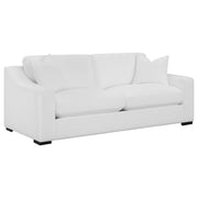 Ashlyn 2-piece Upholstered Sloped Arm Sofa Set White - 509891-S2