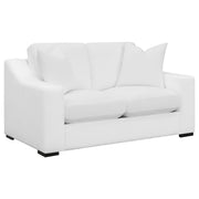 Ashlyn 2-piece Upholstered Sloped Arm Sofa Set White - 509891-S2
