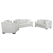 Ashlyn 3-piece Upholstered Sloped Arm Sofa Set White - 509891-S3