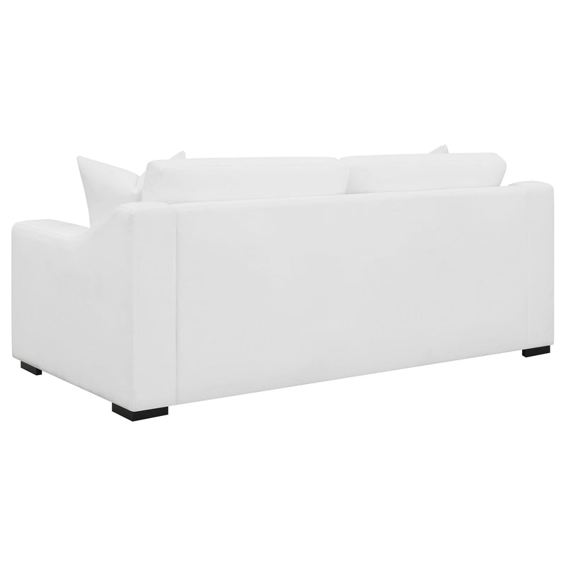 Ashlyn 3-piece Upholstered Sloped Arm Sofa Set White - 509891-S3